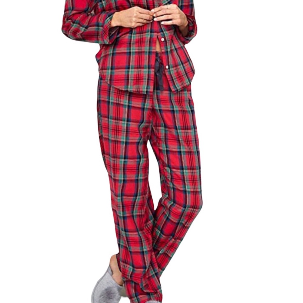 Victoria’s Secret Tartan Plaid Flannel PJ Lounge Pants Lightweight | XS